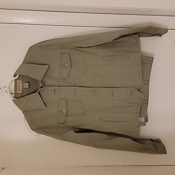 Olive 100% cotton suit - Picture 2 of 4